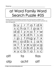 at Word Family Activity