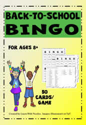 Back To School Bingo Game#01