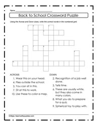 Back to School Easy Puzzle #01