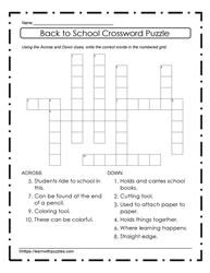 Back to School Easy Puzzle #03