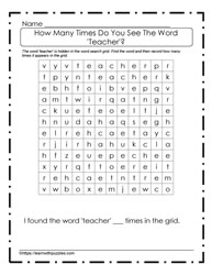 Back To School Word Search #06