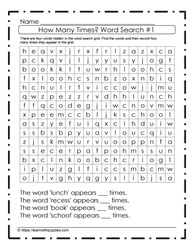 Back To School Word Search #10