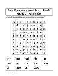 Basic Gr1 Vocab Word Search-9