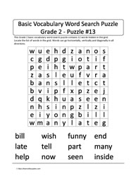 Basic Gr2 Vocab Word Search-13