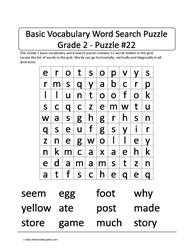 Basic Gr2 Vocab Word Search-22