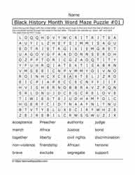 BHM Word Maze and Google Apps™ 01