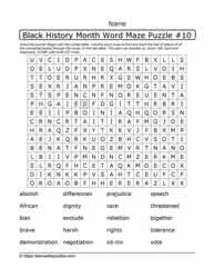BHM Word Maze and Google Apps™ 10