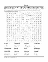 BHM Word Maze and Google Apps™ 13