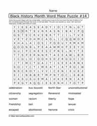 BHM Word Maze and Google Apps™ 14