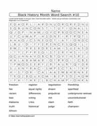 BHM Word Search Puzzle-10