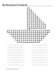 Word Search Blank - Boat