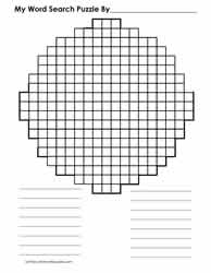 Word Search Template Circle