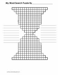 Hourglass-Word Search Puzzle