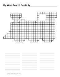 Word Search Template Train