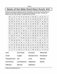 Books of the Bible-Word Maze-01