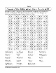 Books of the Bible-Word Maze-02