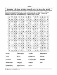 Books of the Bible-Word Maze-05
