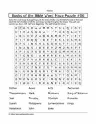 Books of the Bible-Word Maze-06