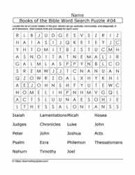 Bible Books Word Searches