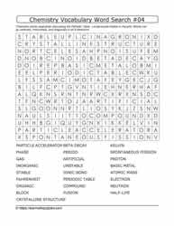 Chemistry Vocab Word Search #04