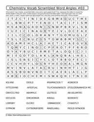 Chemistry Vocab Scrambled Wordangle #03