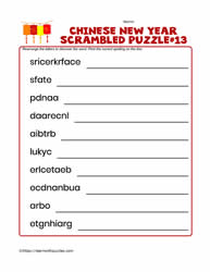 Scrambled Letters Puzzle #13