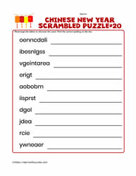 Scrambled Letters Puzzle #20