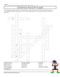 Christmas Word Fit Puzzle #03