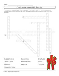 Christmas Word Fit Puzzle #06