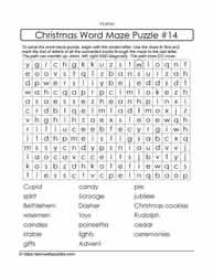 Christmas Word Maze #14