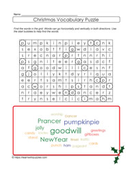 Christmas Word Find #01
