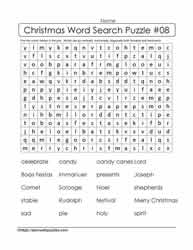 Christmas Word Search #08