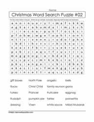Christmas Word Search #02