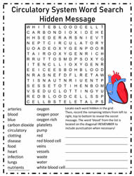 Circulatory System WordSearch#01