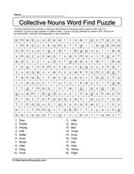 Collective Nouns Word Search 03