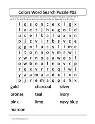 Color Words Word Search 2