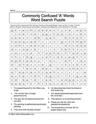 Commonly Confused Words Wordsearch 04