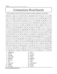 Word Search Contractions