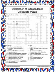 Declaration Independence Crossword #01