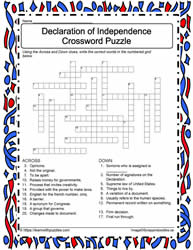 Declaration Independence Crossword #02