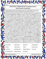 Declaration Scrambled Word Search#01