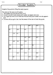 Division Sudoku Puzzle-02