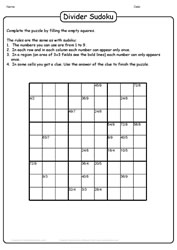 Division Sudoku Puzzle-10