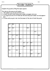 Division Sudoku Puzzle-12
