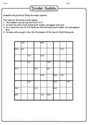 Division Sudoku Puzzle-14