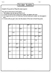Division Sudoku Puzzle-20
