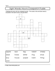 Sight Words Crosspatch #04