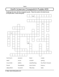 Crosspatch Earth Science Puzzle