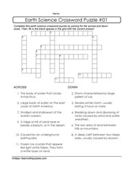 Earth Science Crossword
