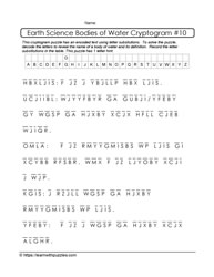 Earth Science Cryptogram-10